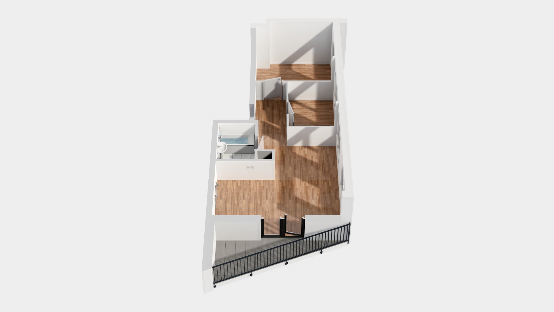 Widok 3D mieszkania A5-01